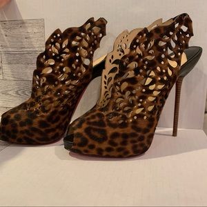 Christian Louboutin Laser cut booties